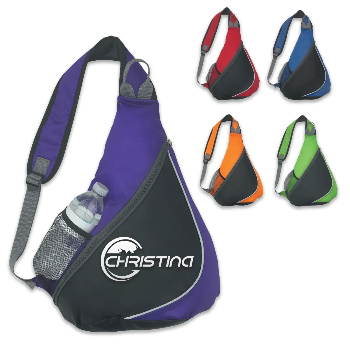 Zipper Multipurpose Crossbody Shoulder Sling Backpack 1