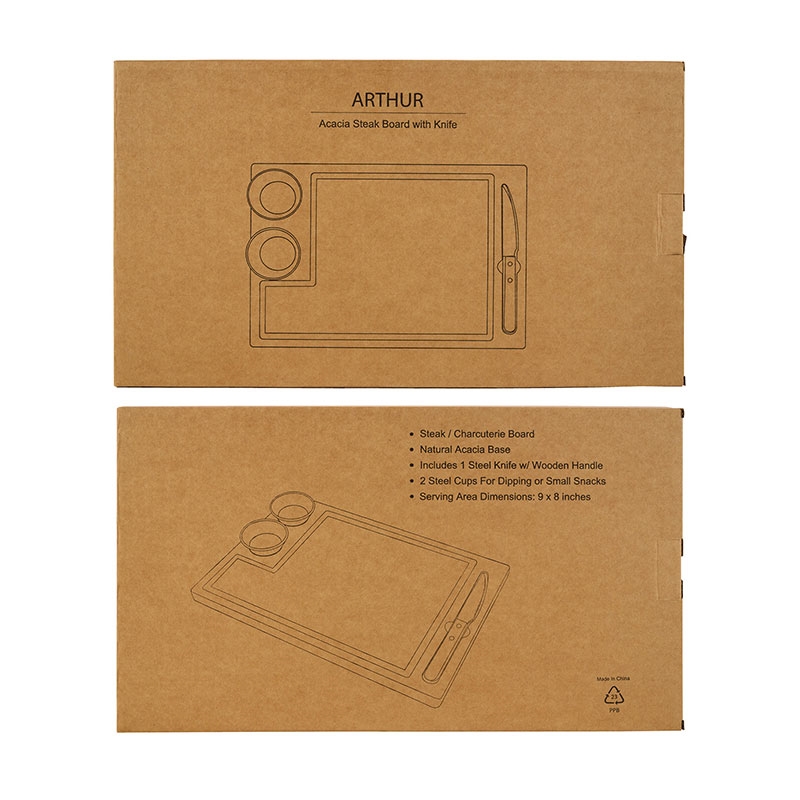 Arthur 4-Piece Acacia Wood Steak Board 3