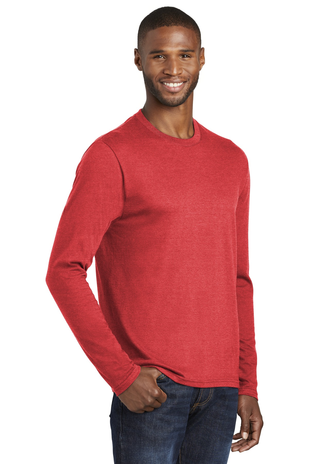 Port & Co Long Sleeve Fan Favorite Blend Tee. PC455LS 39
