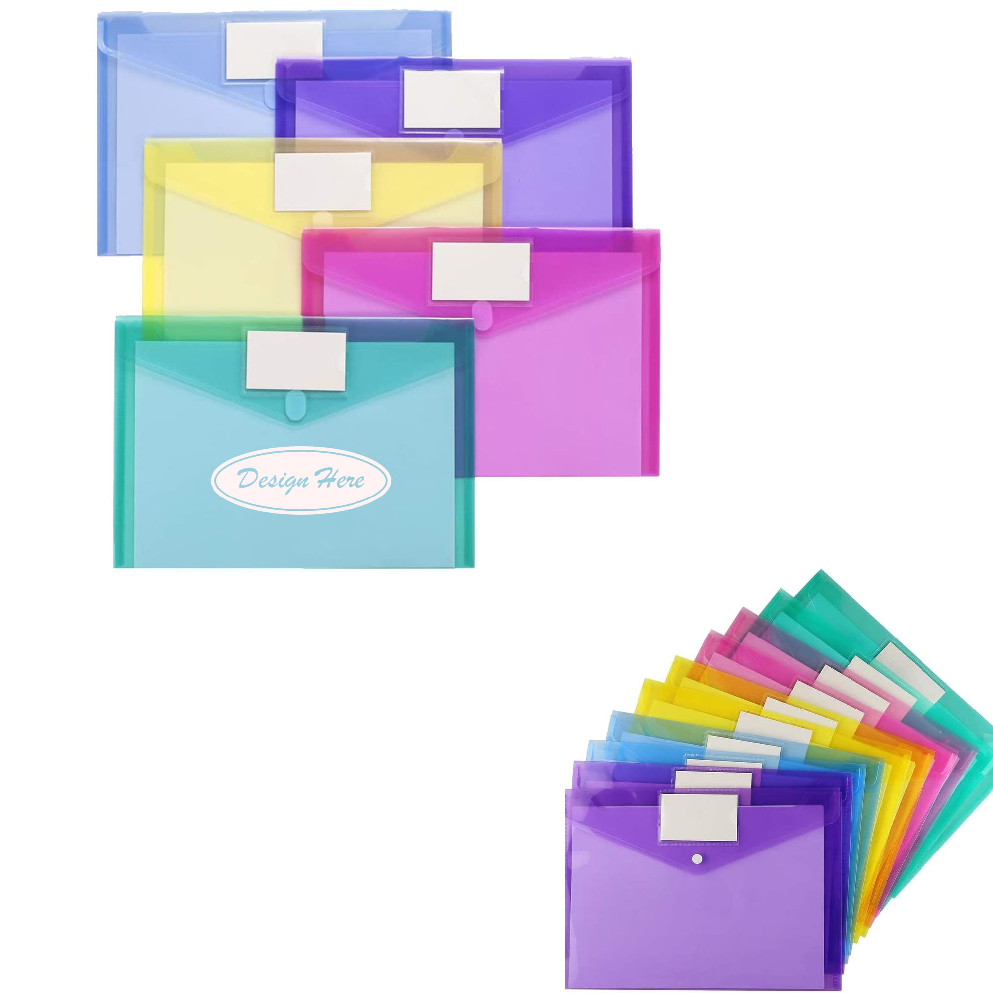 A4 Transparent Plastic File Bag for Custom Organization 4