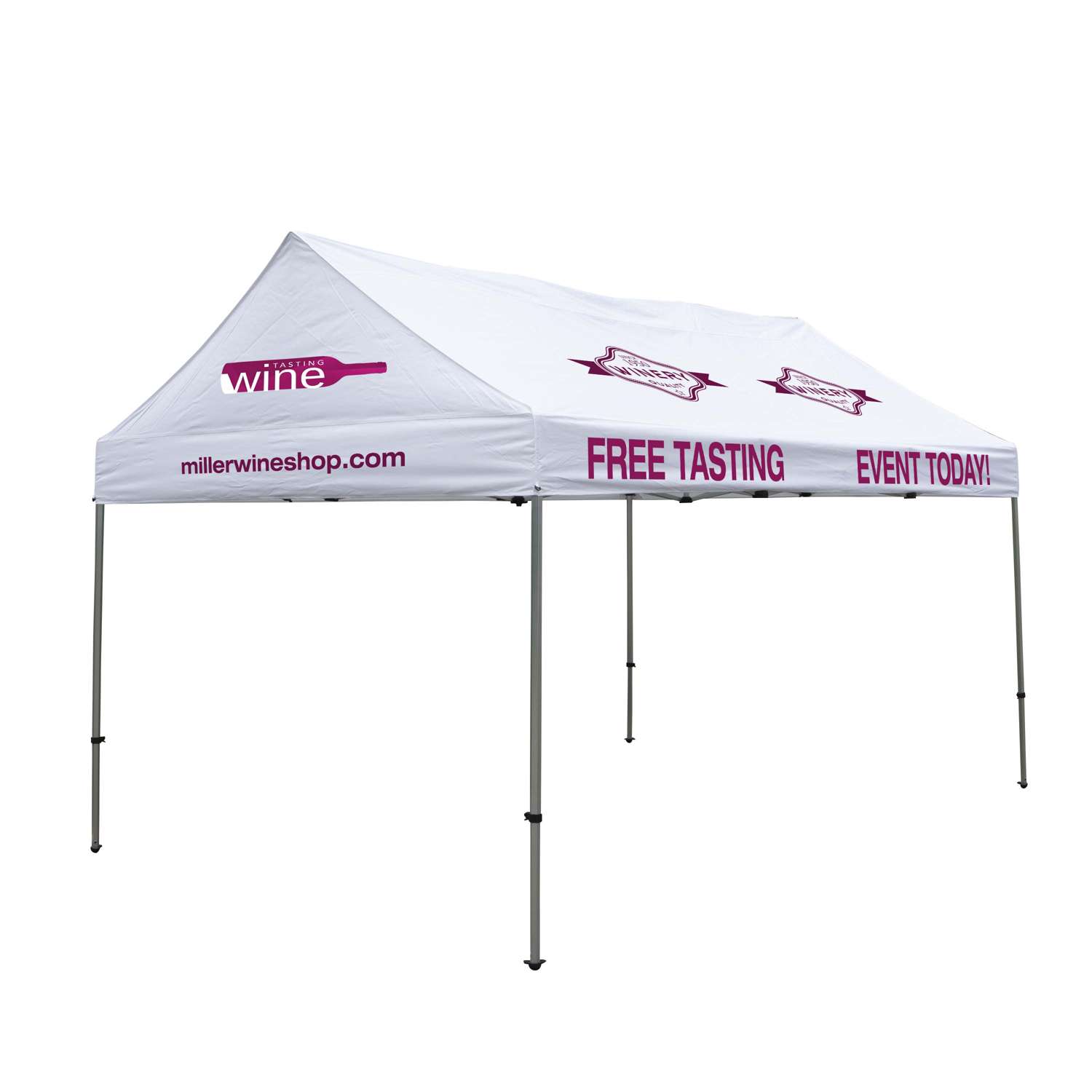 10' x 15' Premium Gable Tent Kit (Full-Color Imprint, 9 Locations)
