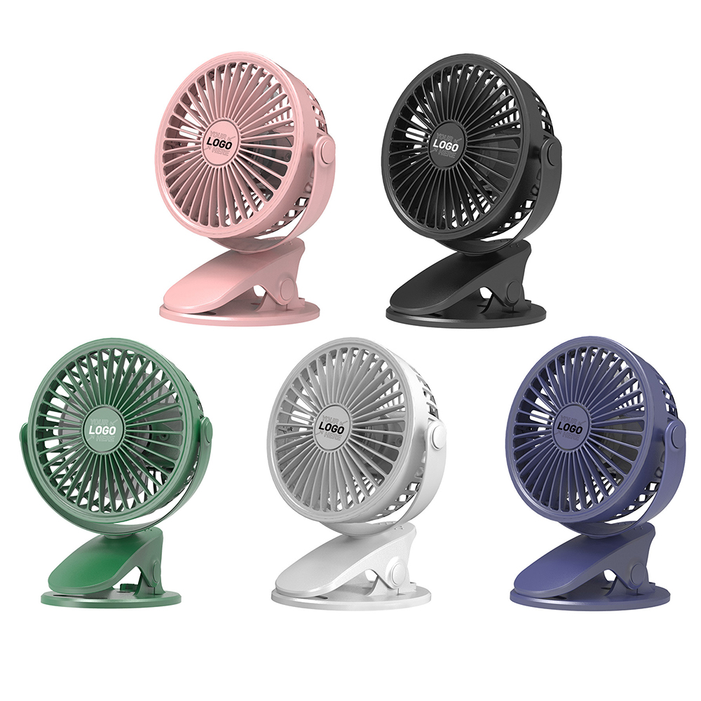 Rotatable Rechargeable Portable Clip USB Fan