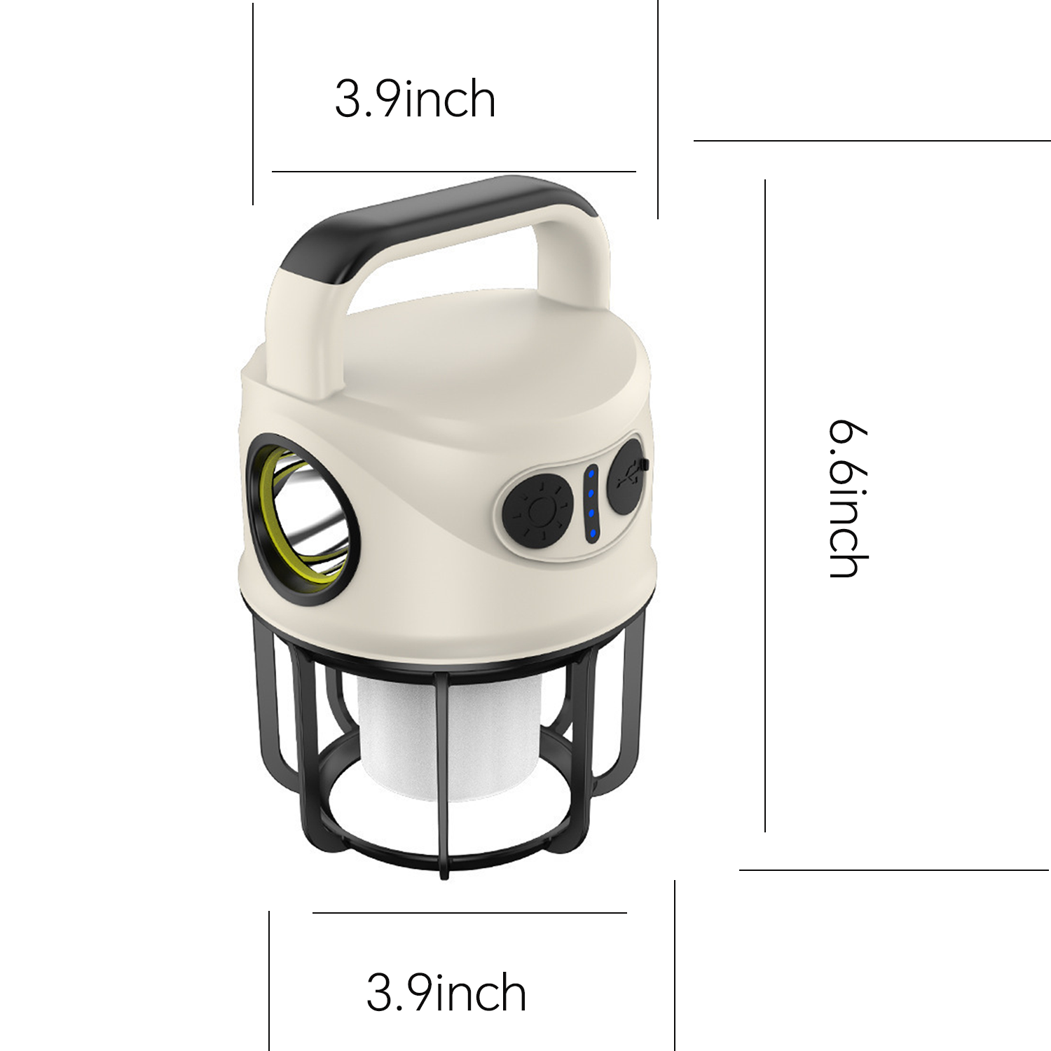 USB Type C Rechargeable LED Camping Emergency Light 5