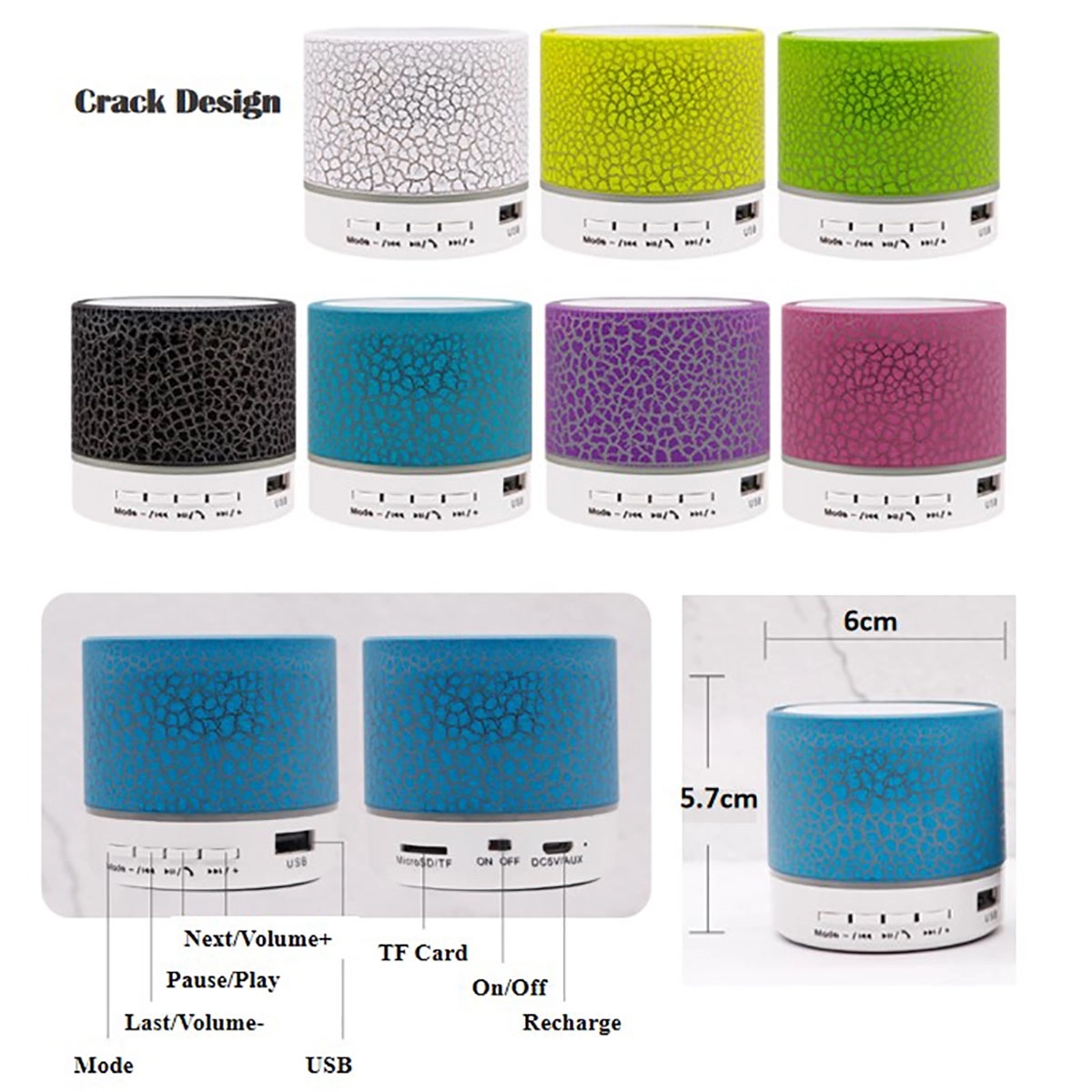 Portable Bluetooth Speaker Crack Designed 2