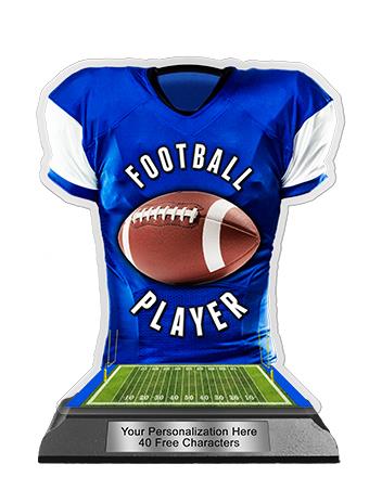 Jersey Acrylic Trophy: 6" Jersey Shape (Football), 1