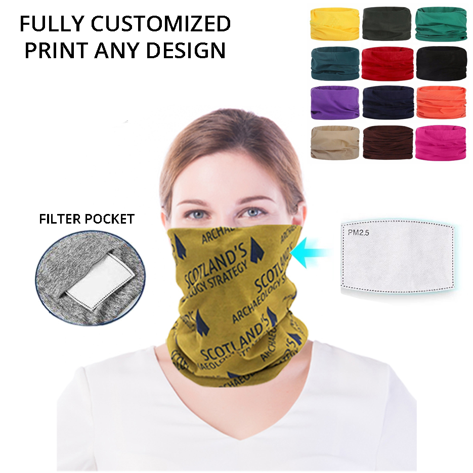 Full Color Washable Neck Gaiter Face Mask  5