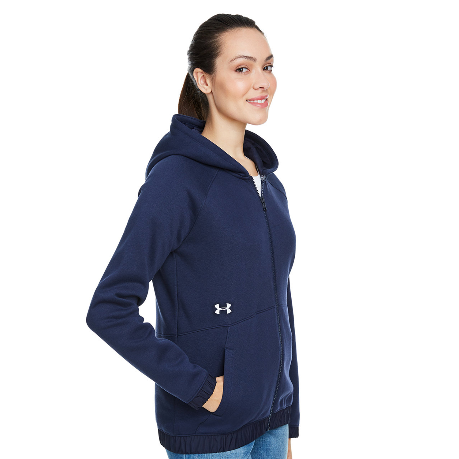 Under Armour Ladies' Hustle Full-Zip Hooded Sweatshirt 6