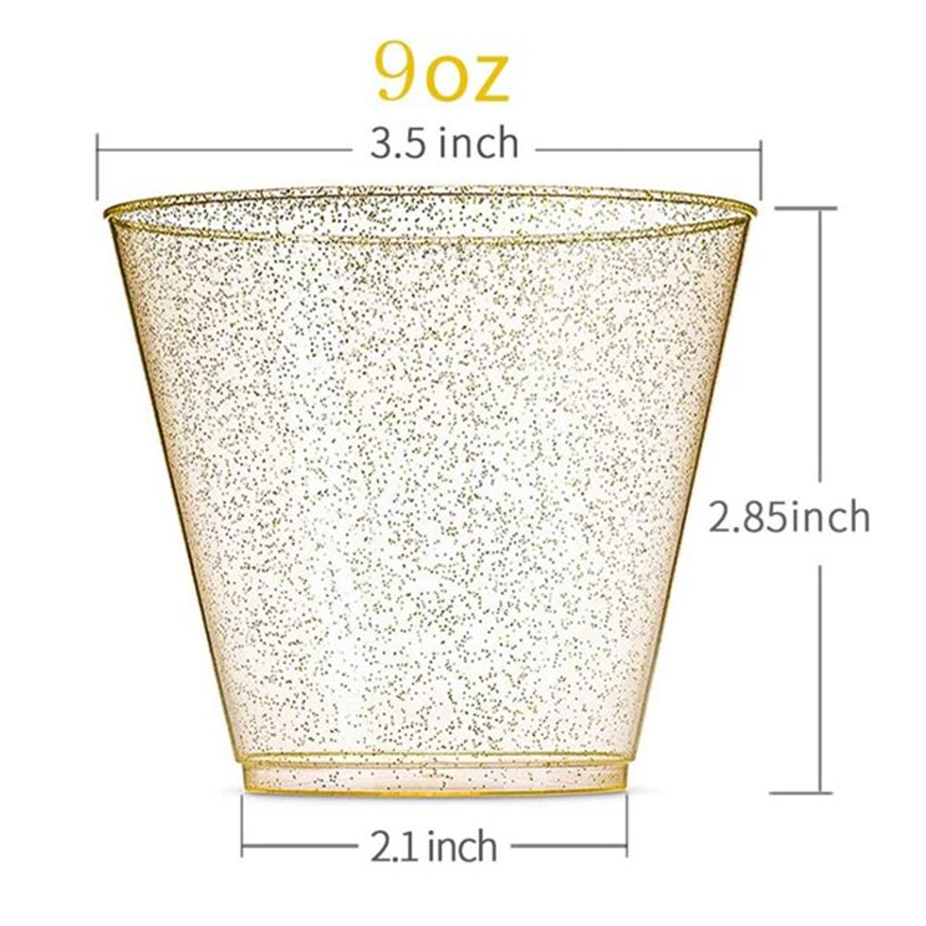 Clear Soft Plastic Cup - 9 oz. 3