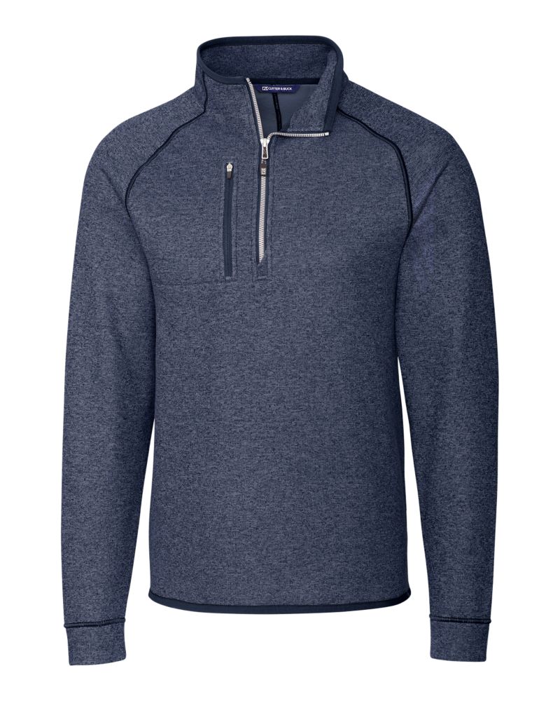 Cutter & Buck Mainsail Sweater-Knit Mens Half Zip Jacket 36