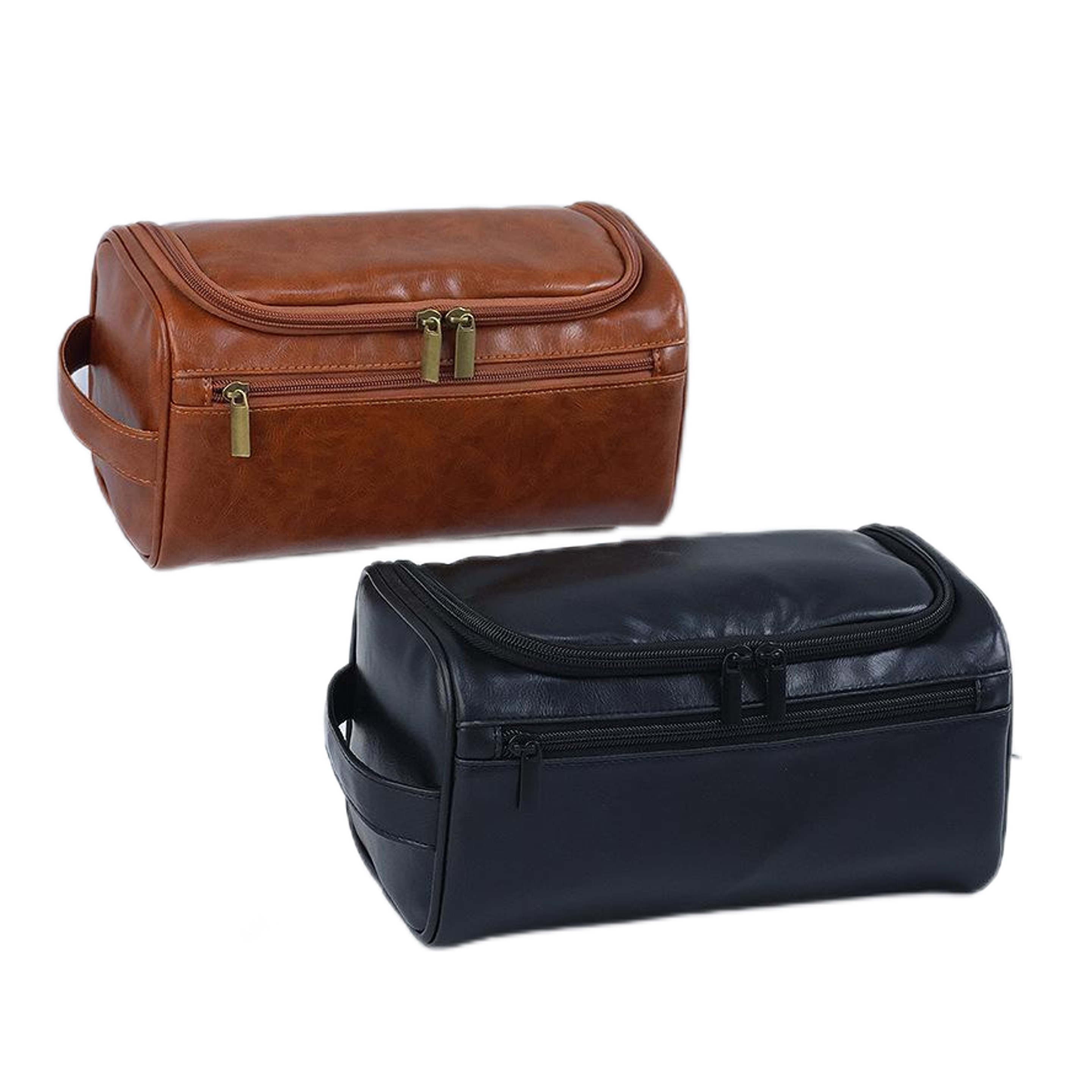 Vegan Leather Hanging Toiletry Bag 3