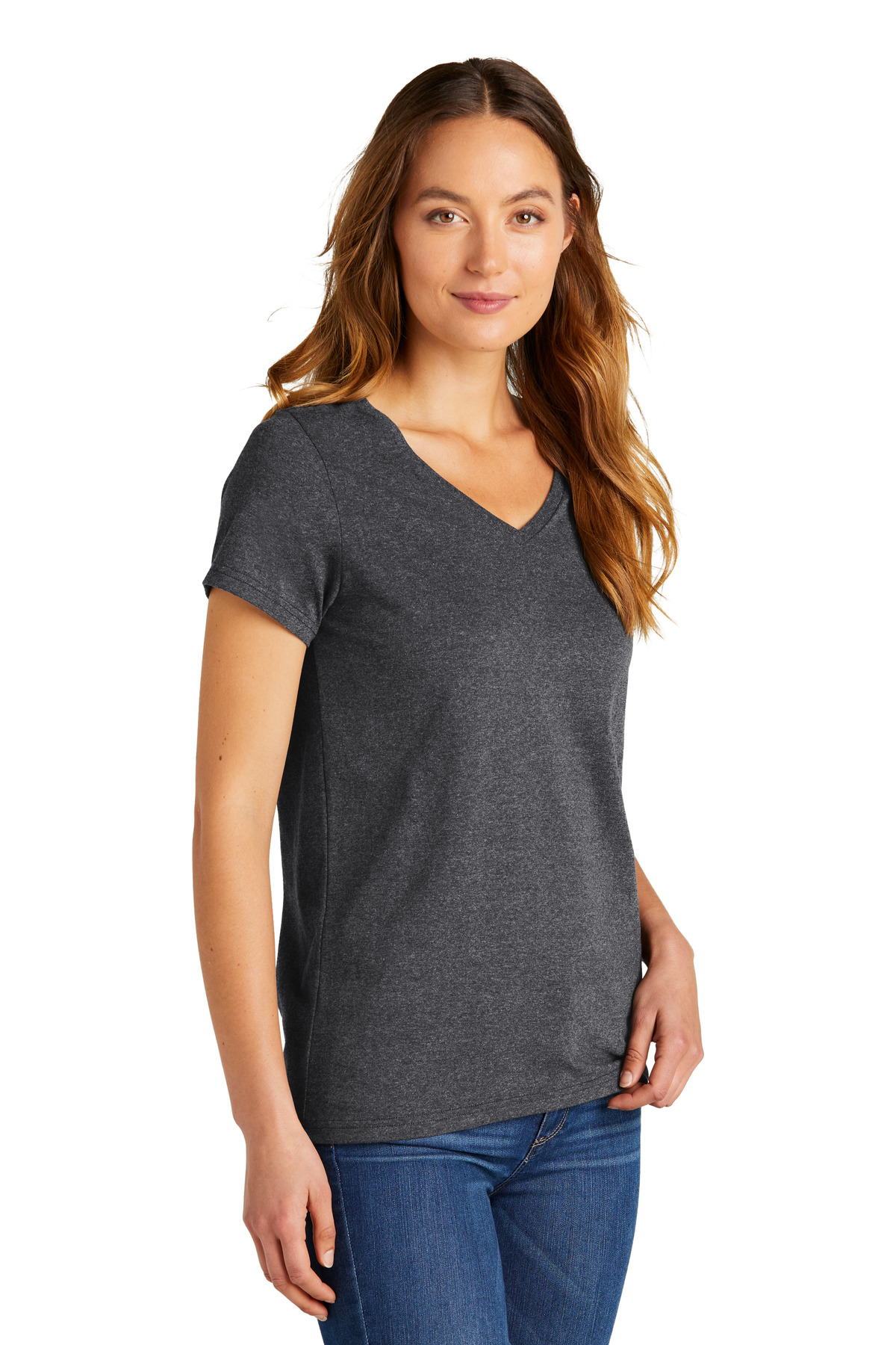 District Women's The Concert Tee V-Neck DT5002 6