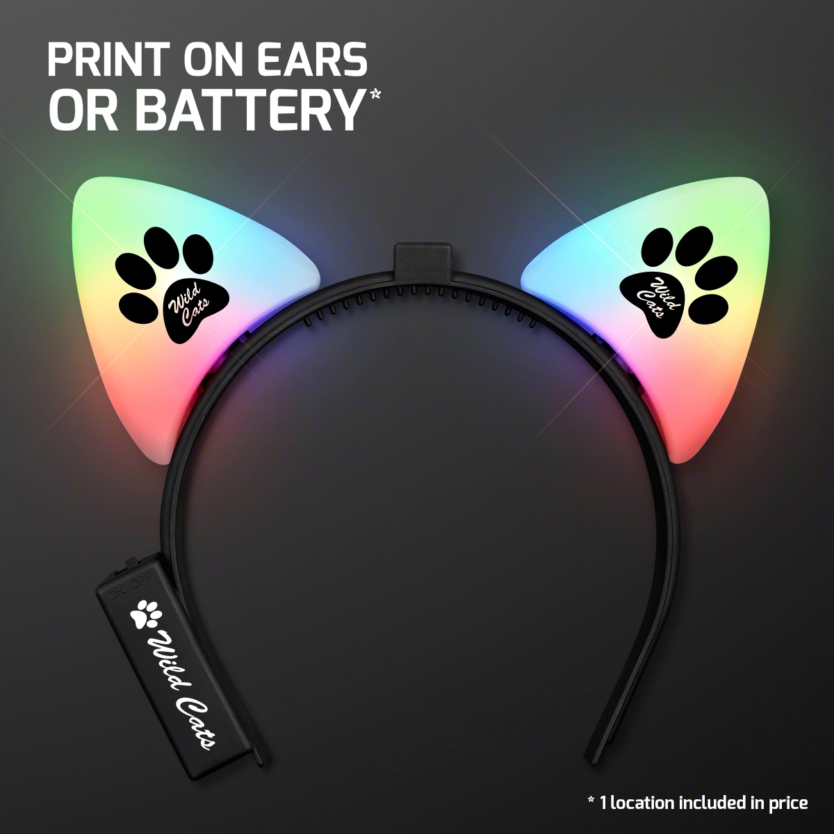 Blinking LED Cat Ears Headband 10