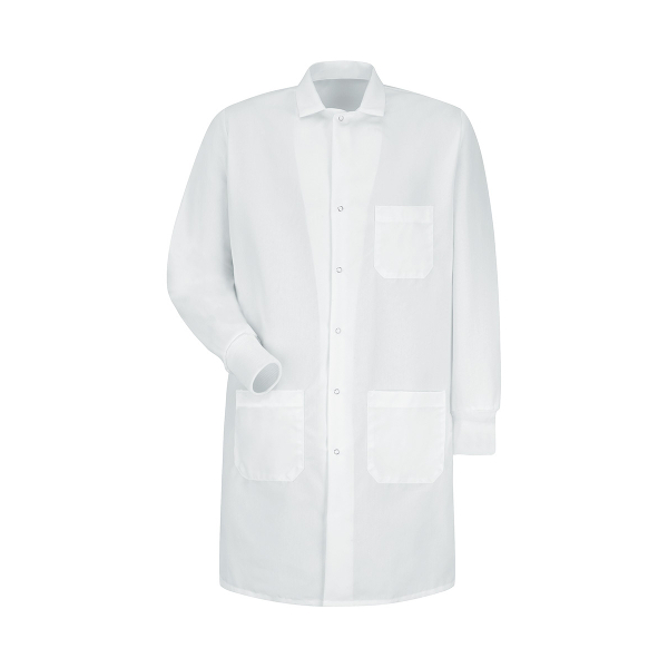 Red Kap Healthcare -  Unisex Exterior Pocket Gripper-Front 41.5" Full-Length Lab Coat