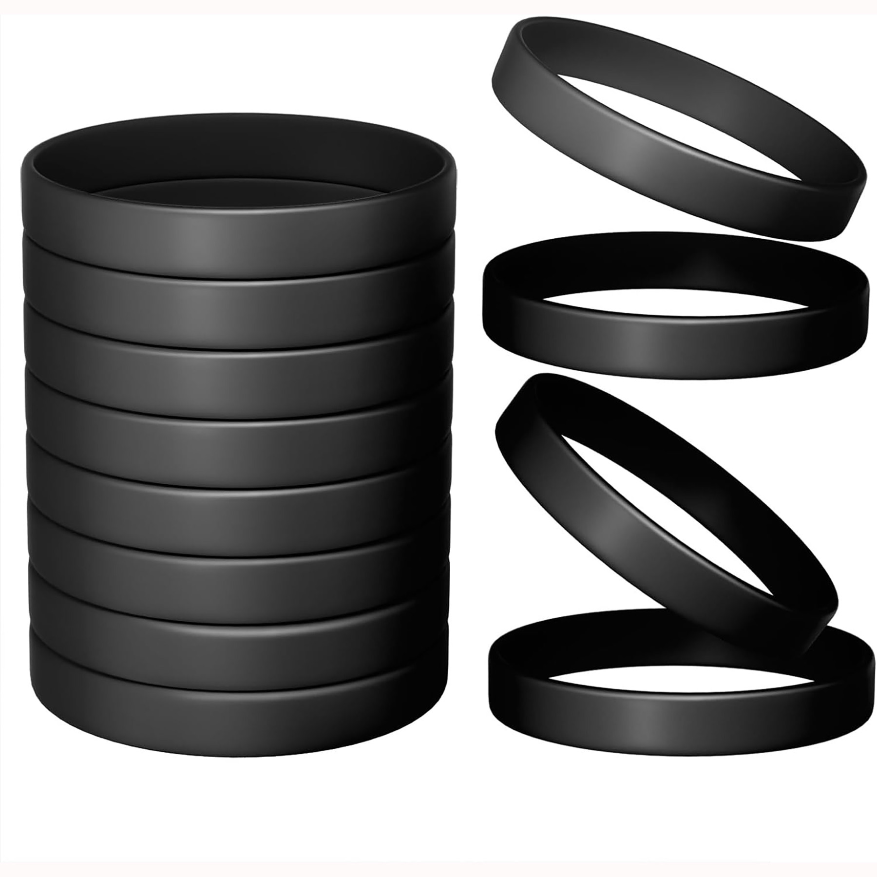 Color Blank Rubber Wristbands 16