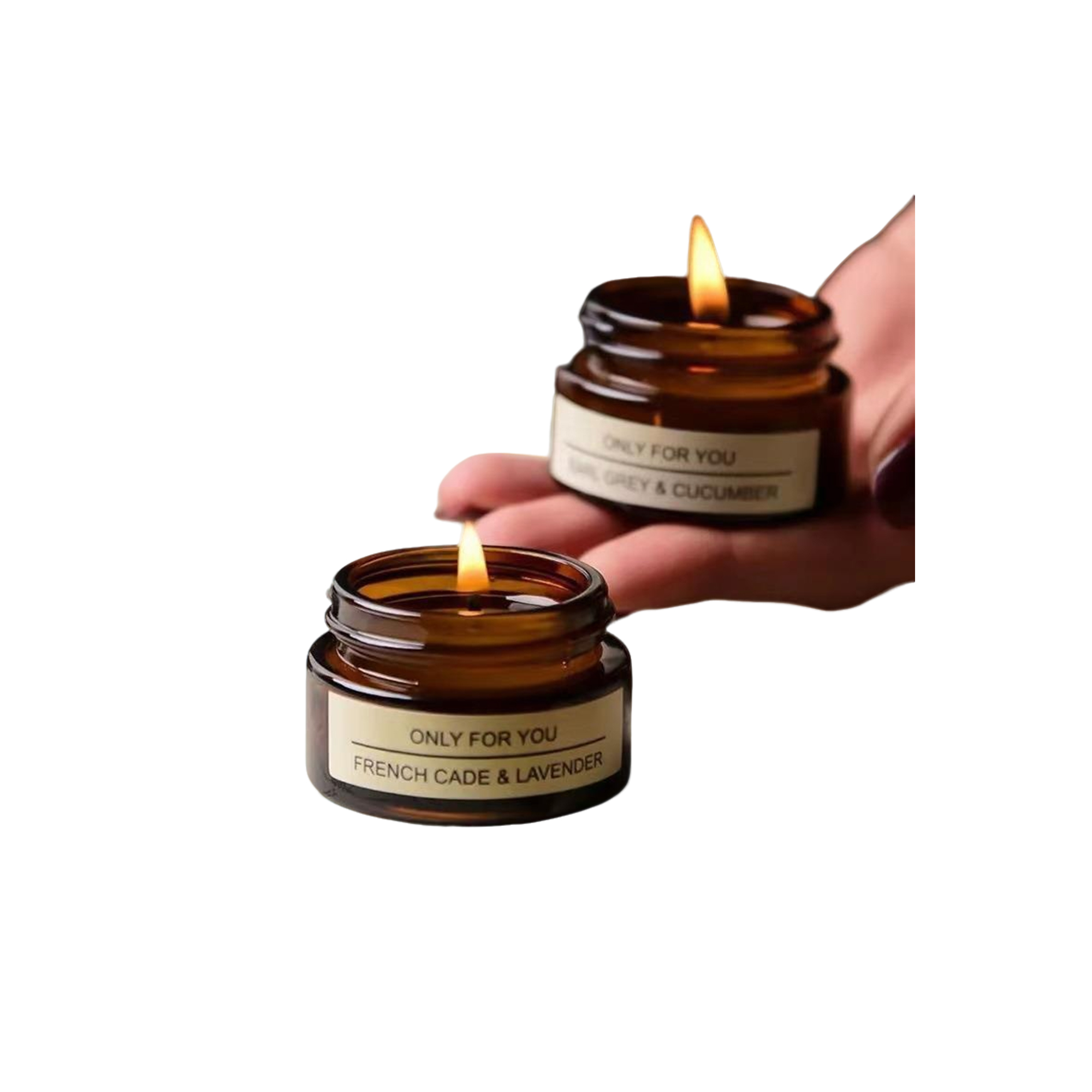 Small Scented Candle In Glass Bottle 1.6" 2
