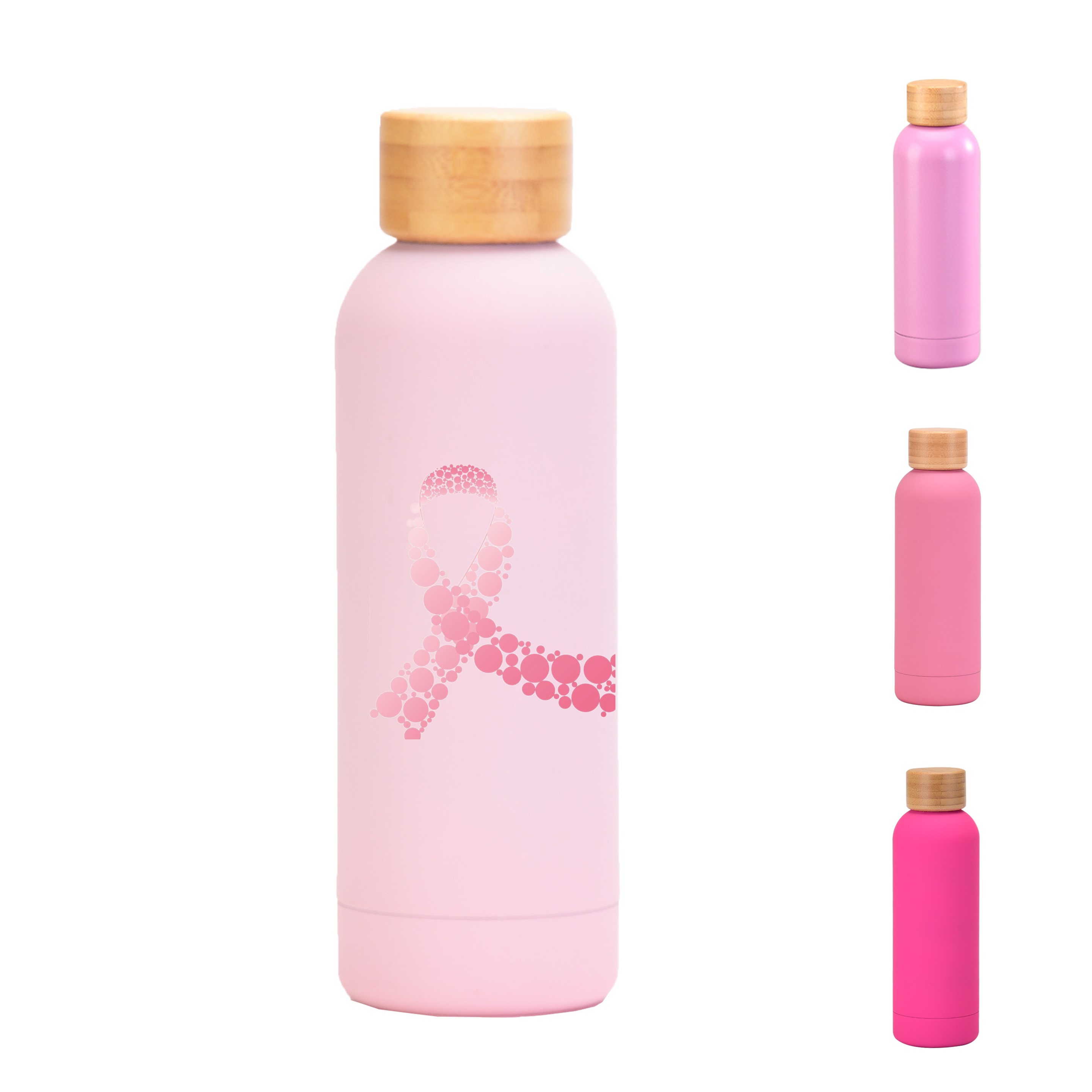 17 Oz. Water Bottle w/Bamboo Lid (Direct Import) 1