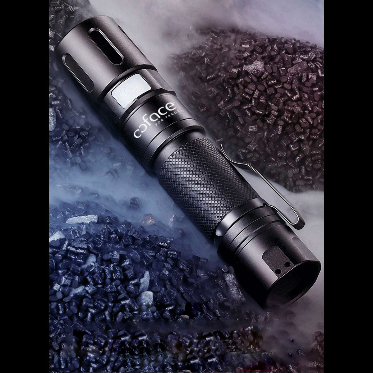 LED 1500 Lumens Zoomable Flashlight Extremely Bright, Water Resistant, USB-C Powered Rechargeable 7