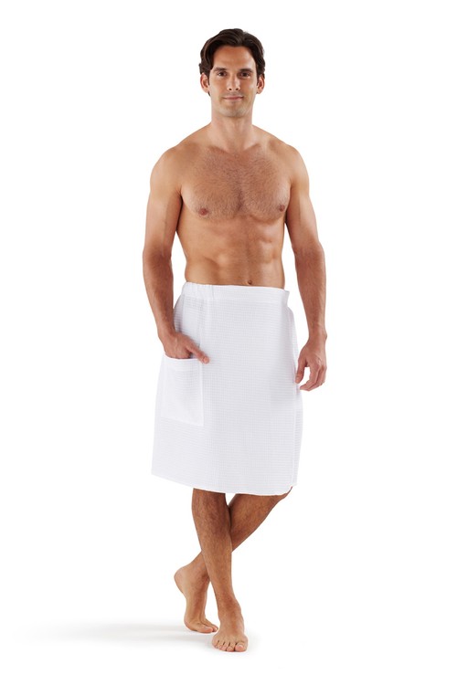 Men's Waffle Spa Wrap 3