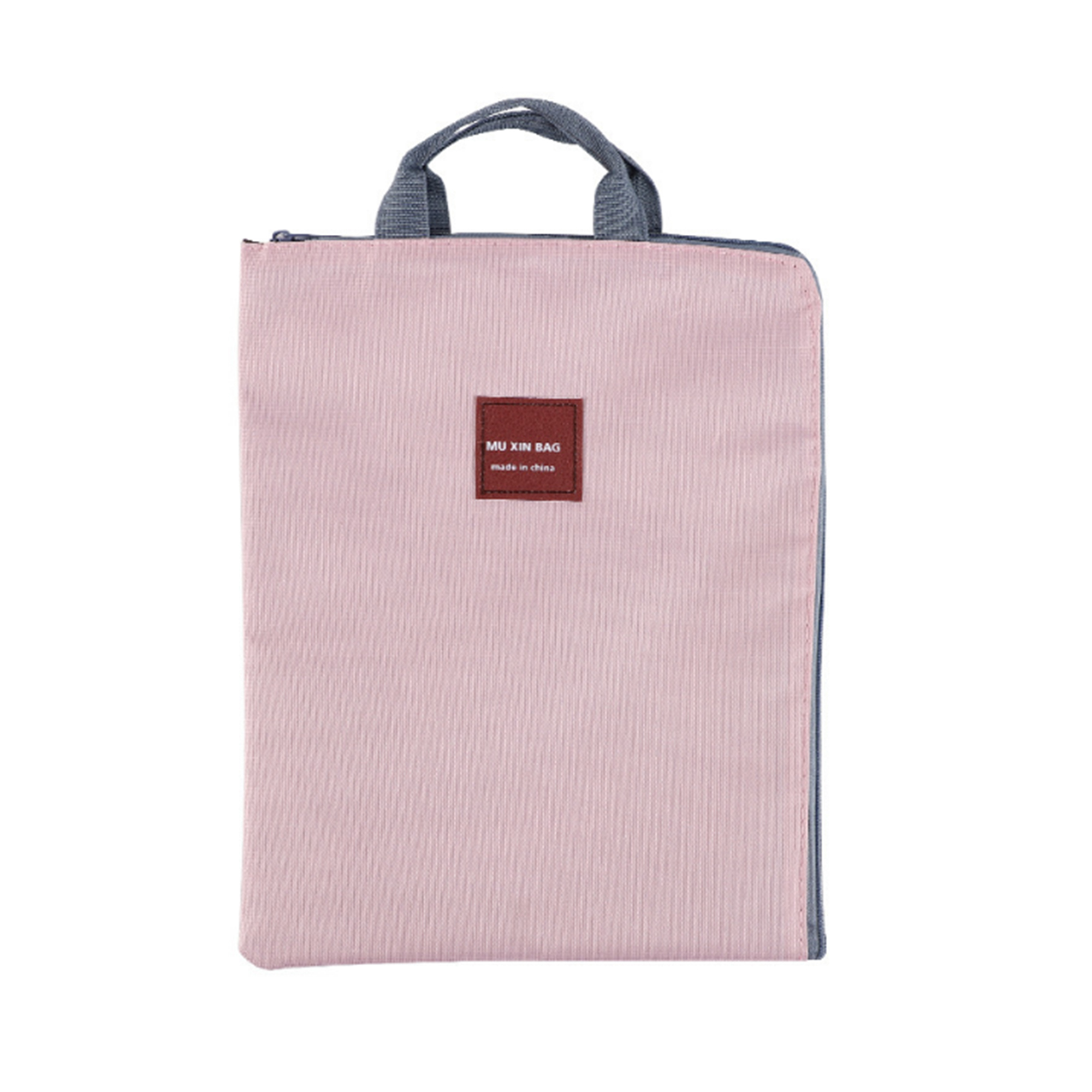 MOQ 50 PCS Stylish Canvas Zipper Document Bag 4