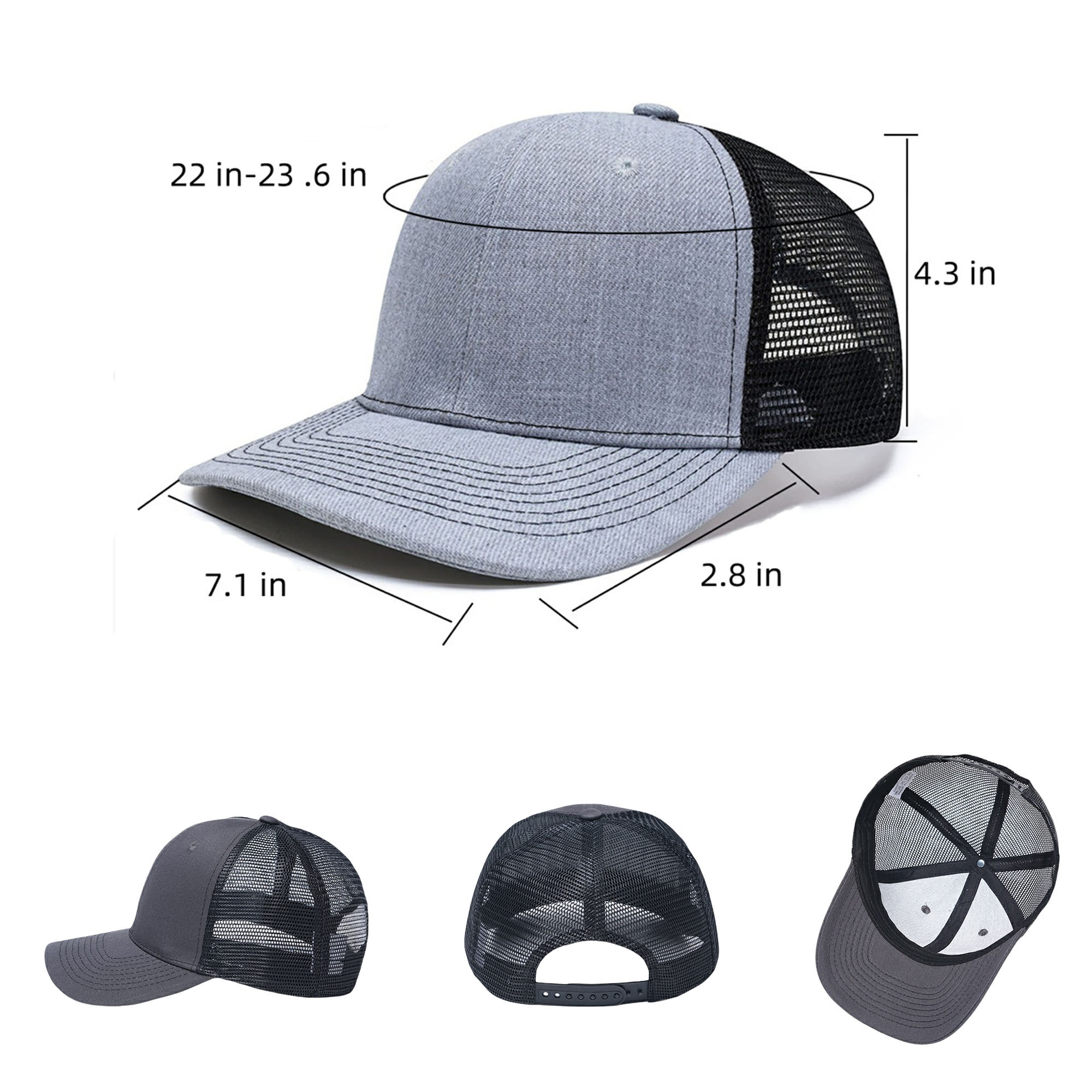 Adjustable Mesh Sports Baseball Cap Trucker Hat 3