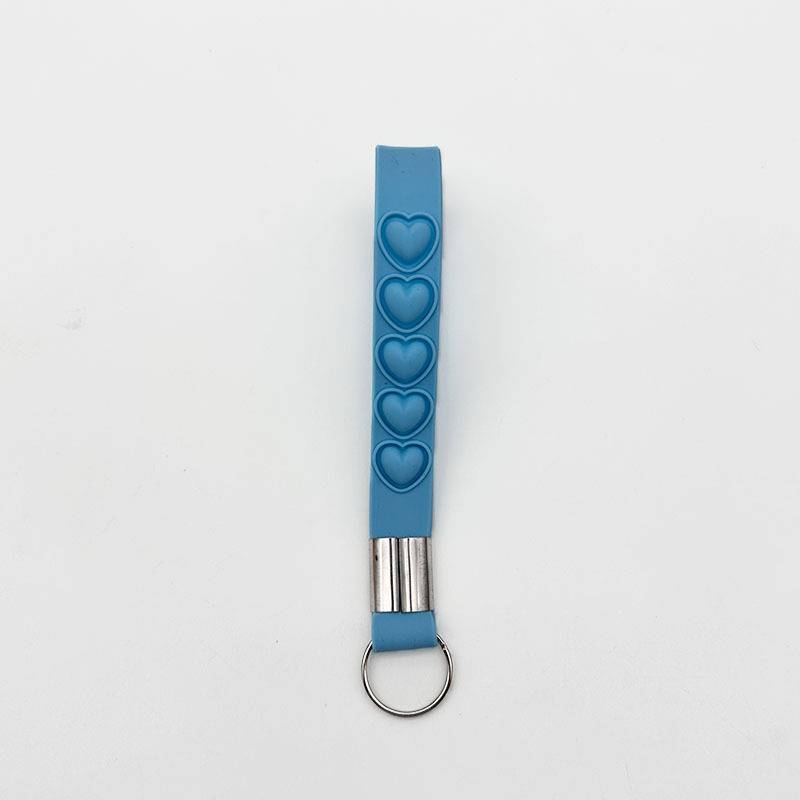 Silicone Heart Keychain Stress Relief 4