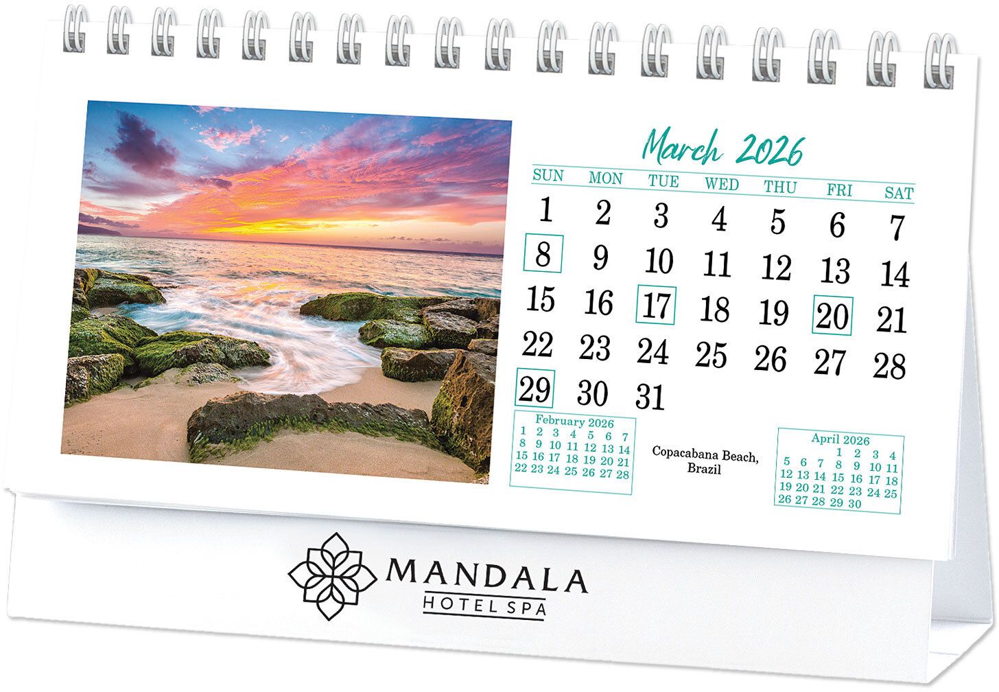 BEACHES DESK CALENDAR 15