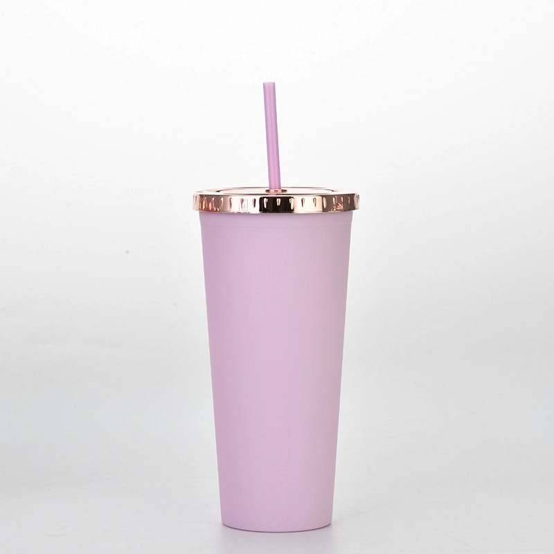 Custom 24 oz AS Plastic Material Tumbler With Straw 5