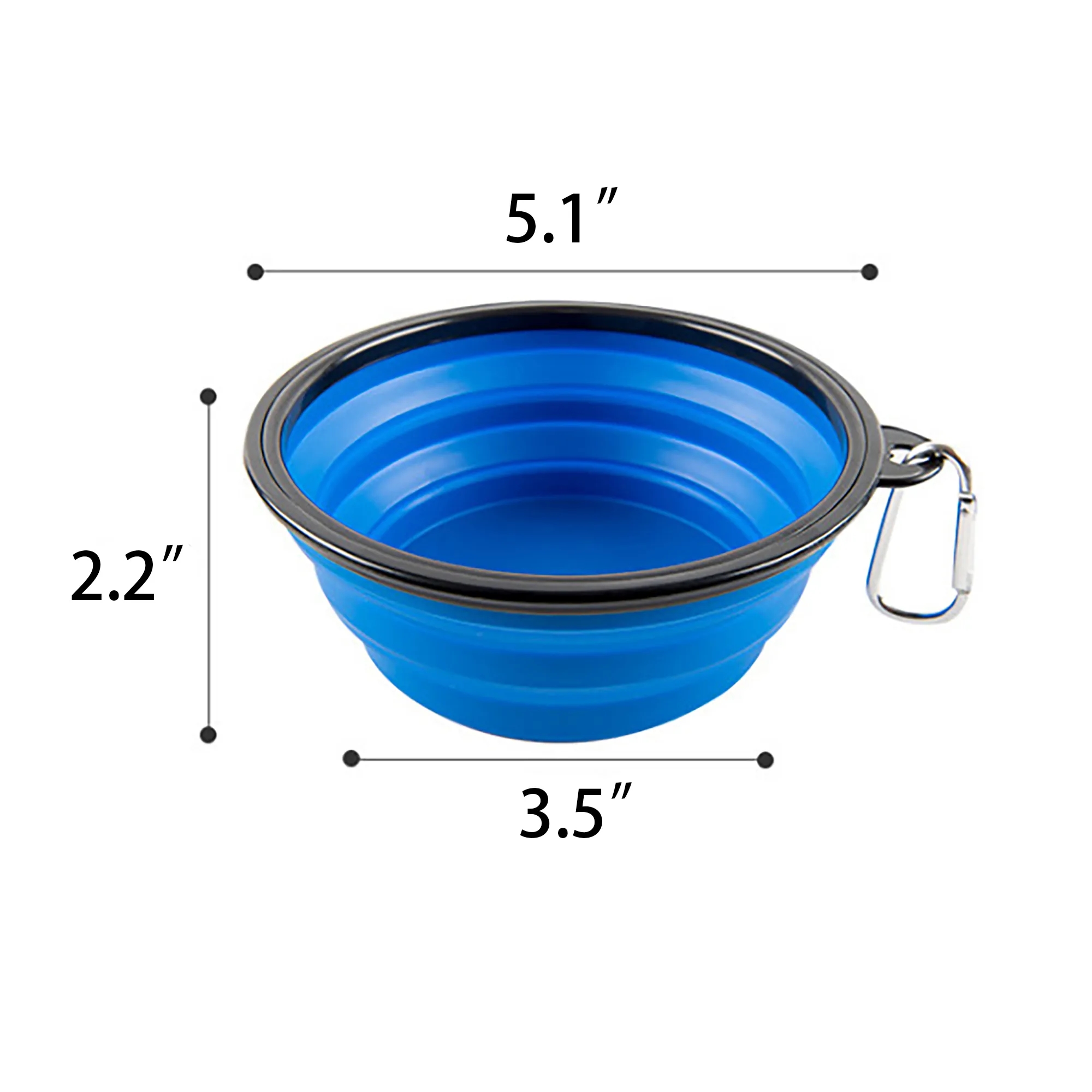Collapsible Pet Bowl w/Carabiner 2