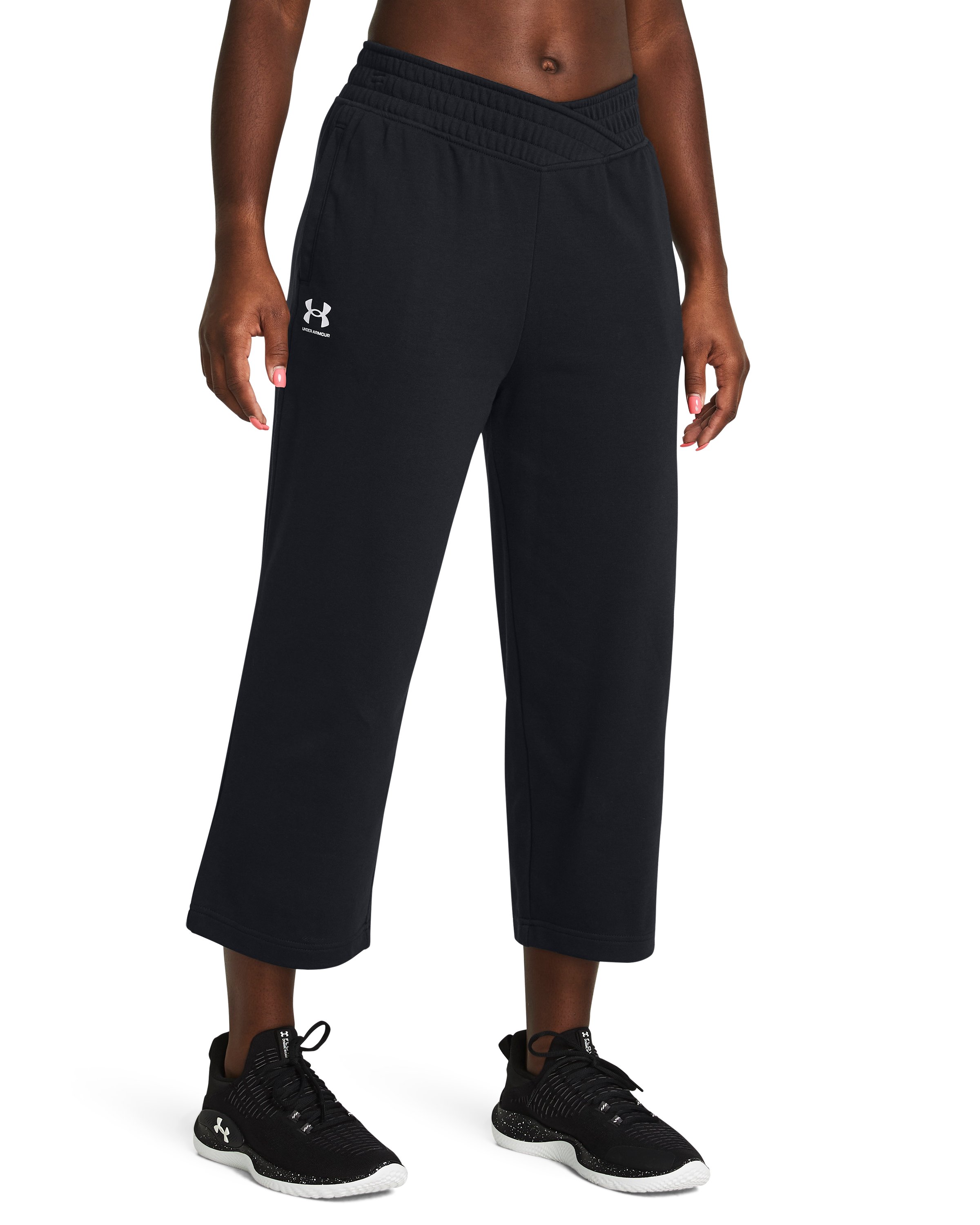 UA Rival Terry Women's Wide Leg Crop Pants 3