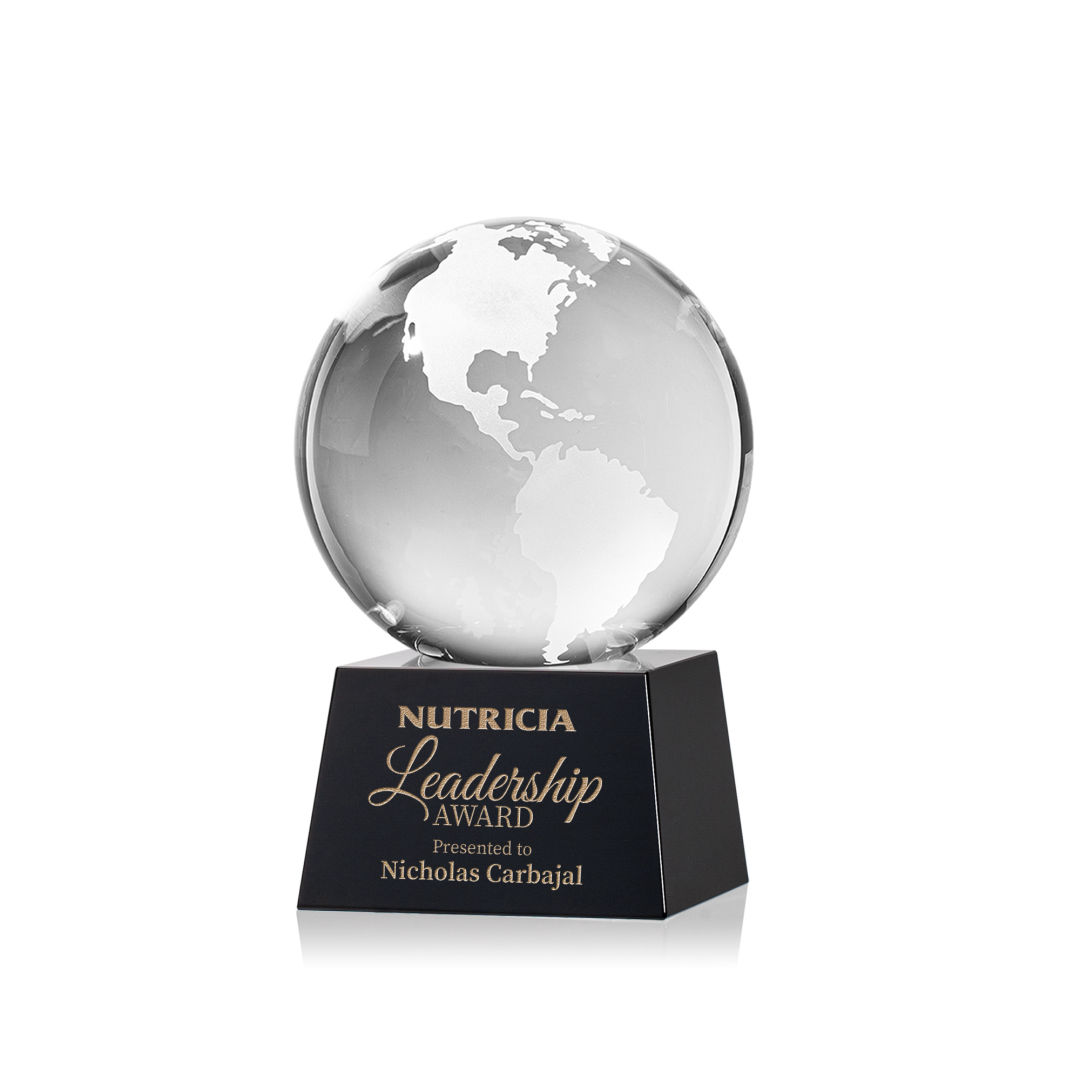 Globe Award on Robson Base - Black 11