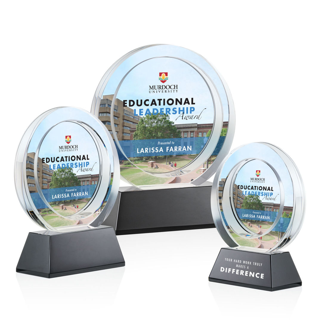 Templeton VividPrint™ Award on Base - Black