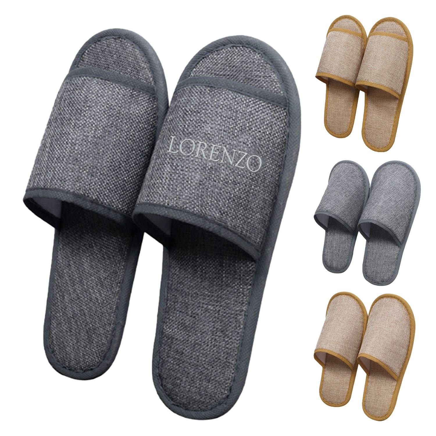 Disposable linen slippers 1