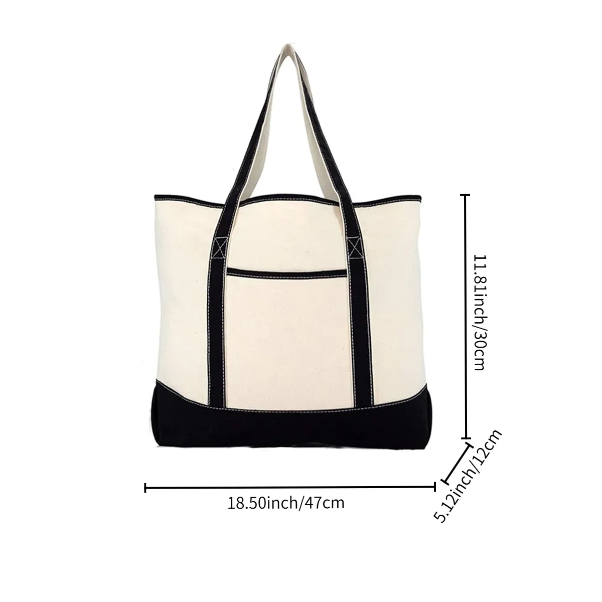 Customizable Canvas Boat Tote Bag With Logo Imprint, custom tote bag with logo imprint 6