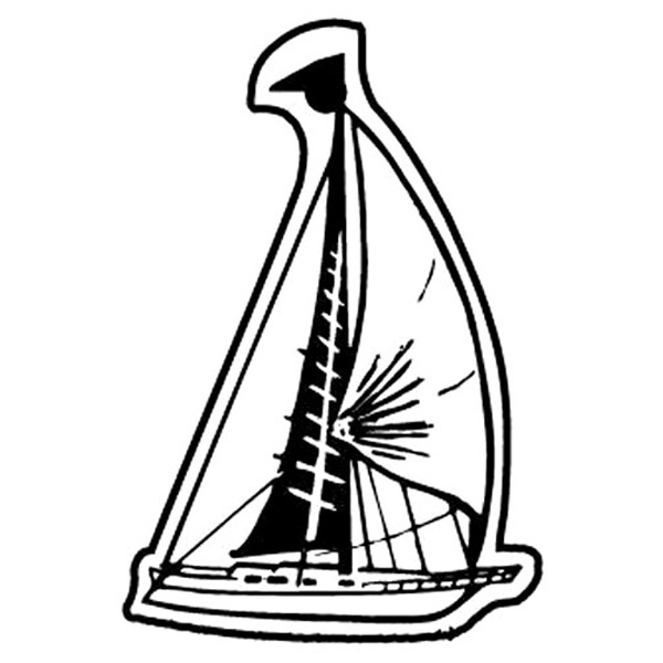Boat/Sailboat 1 Key Tag (Spot Color) 1