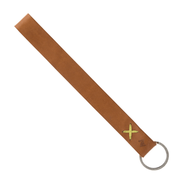 Hayward Leather Wrist Keychain with Metal Split-Ring 45