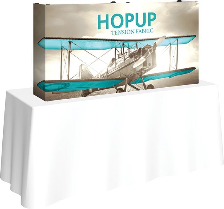 Hopup 5ft Straight Tabletop Display & Full Fitted Graphic