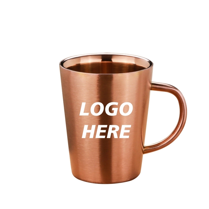 Custom 12 oz Double Walled Stainless Steel Coffee Mugs 8