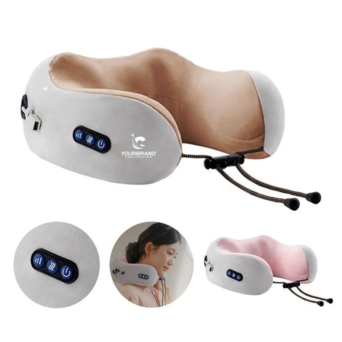 Portable U-Shaped Cervical Massage Pillow 4