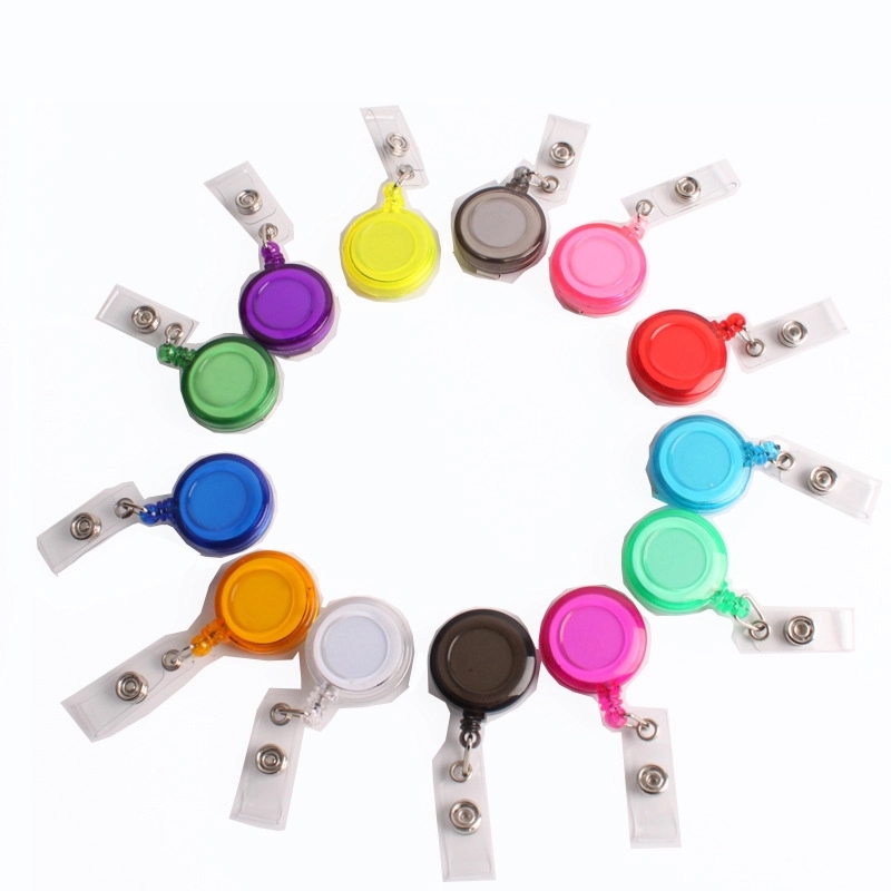 Cord Round Retractable Badge Reel with Metal Slip Clip 6
