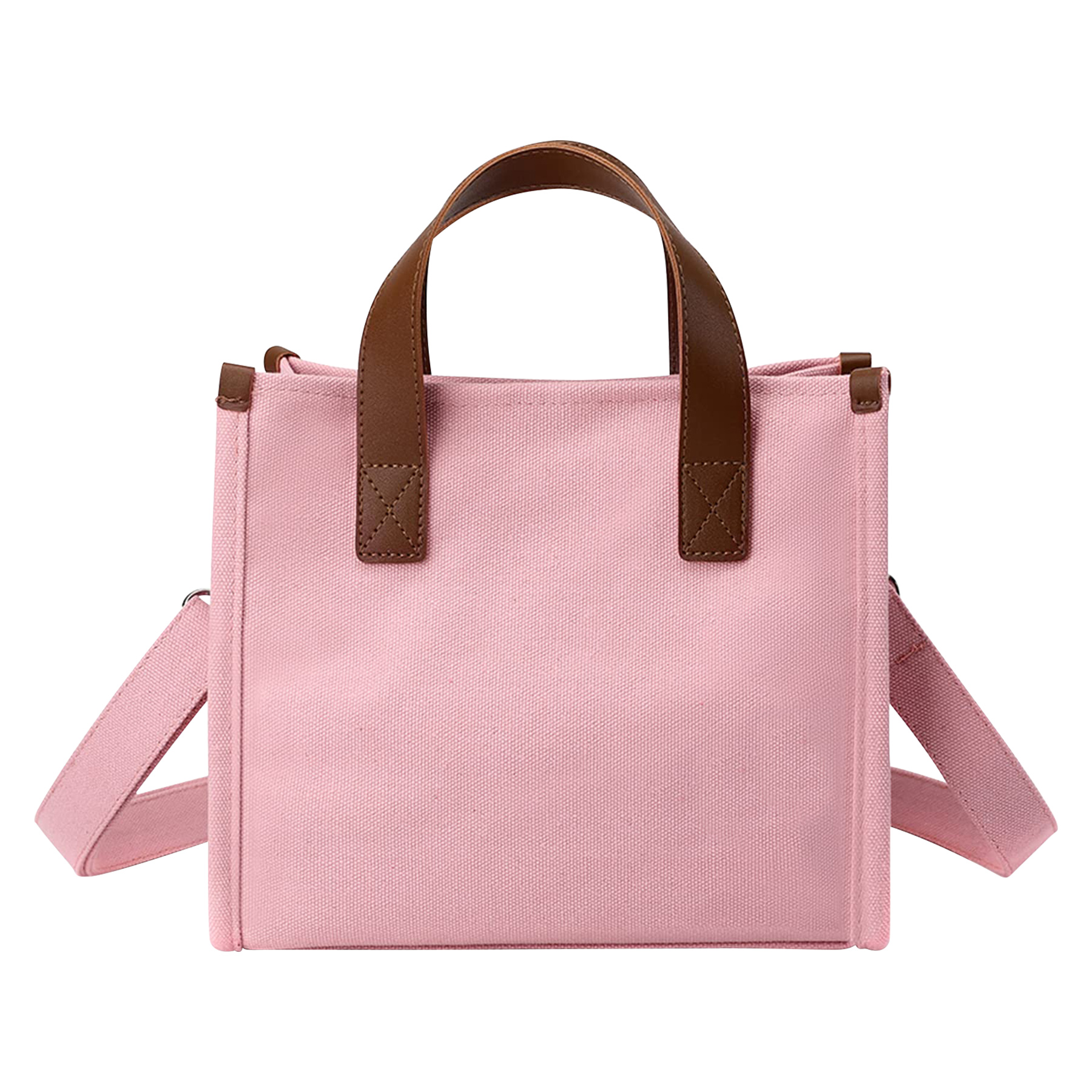 12 OZ Magnetic Buckle Crossbody Canvas Tote Bag With Guesset 7