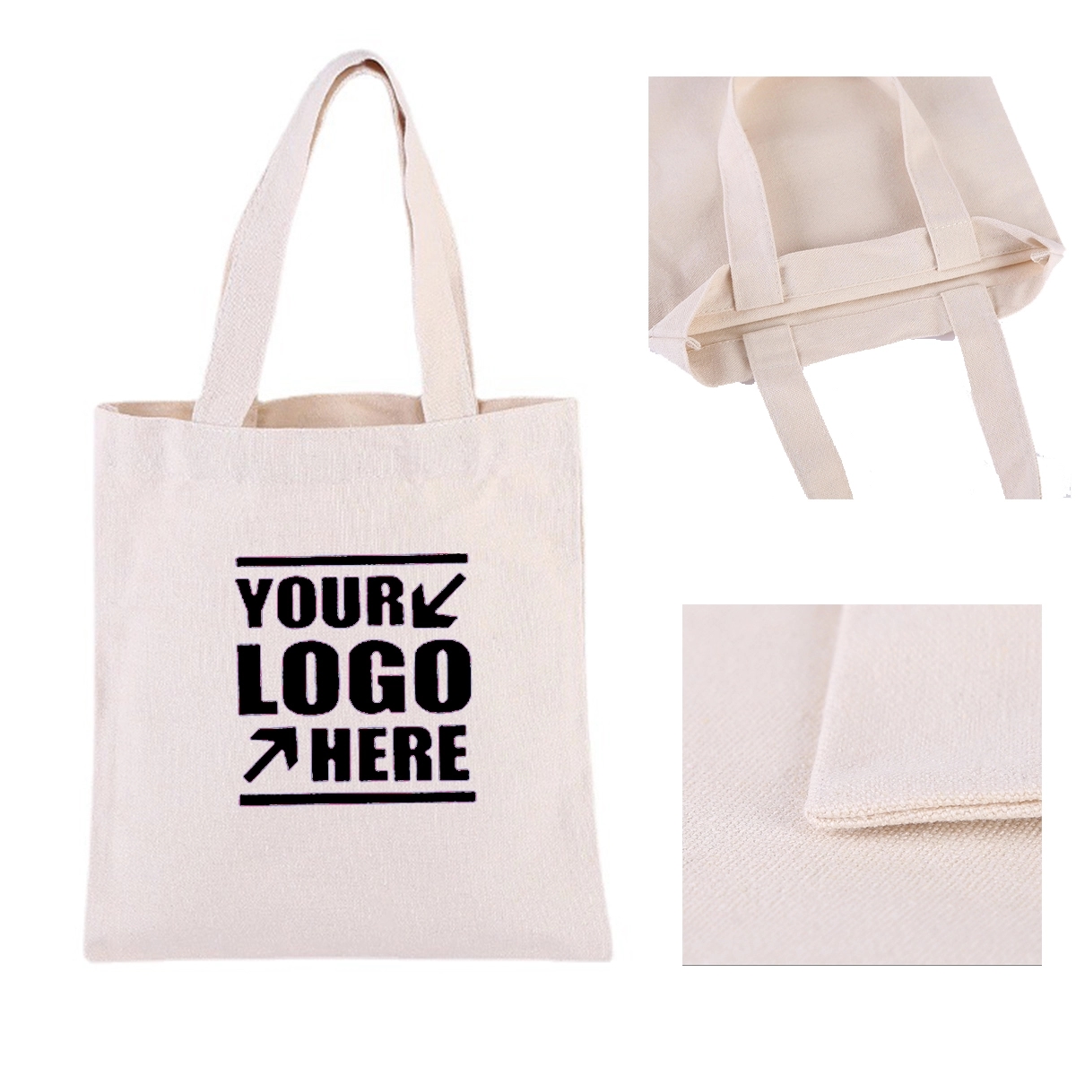 15"W x 17.7"H Eco-Canvas Tote Bags 2