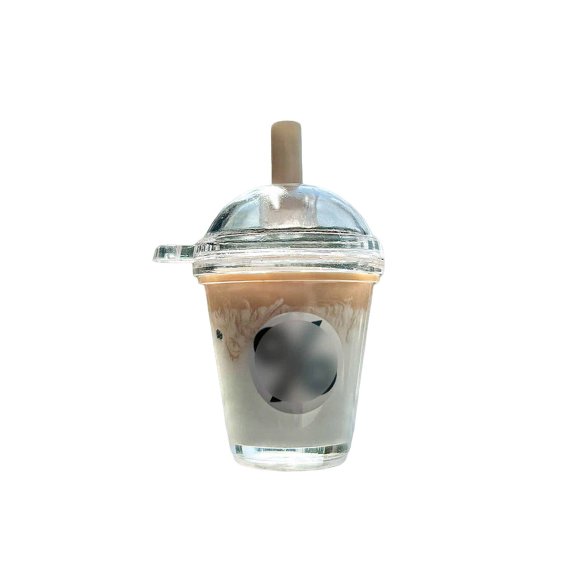 Mini Acrylic Iced Americano Coffee Keychain Magnet 4