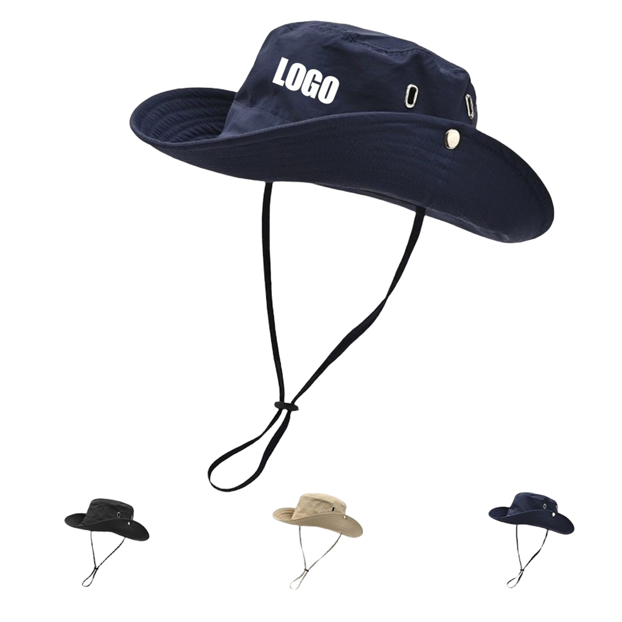 Wide Brim Sun Bucket Hat 1