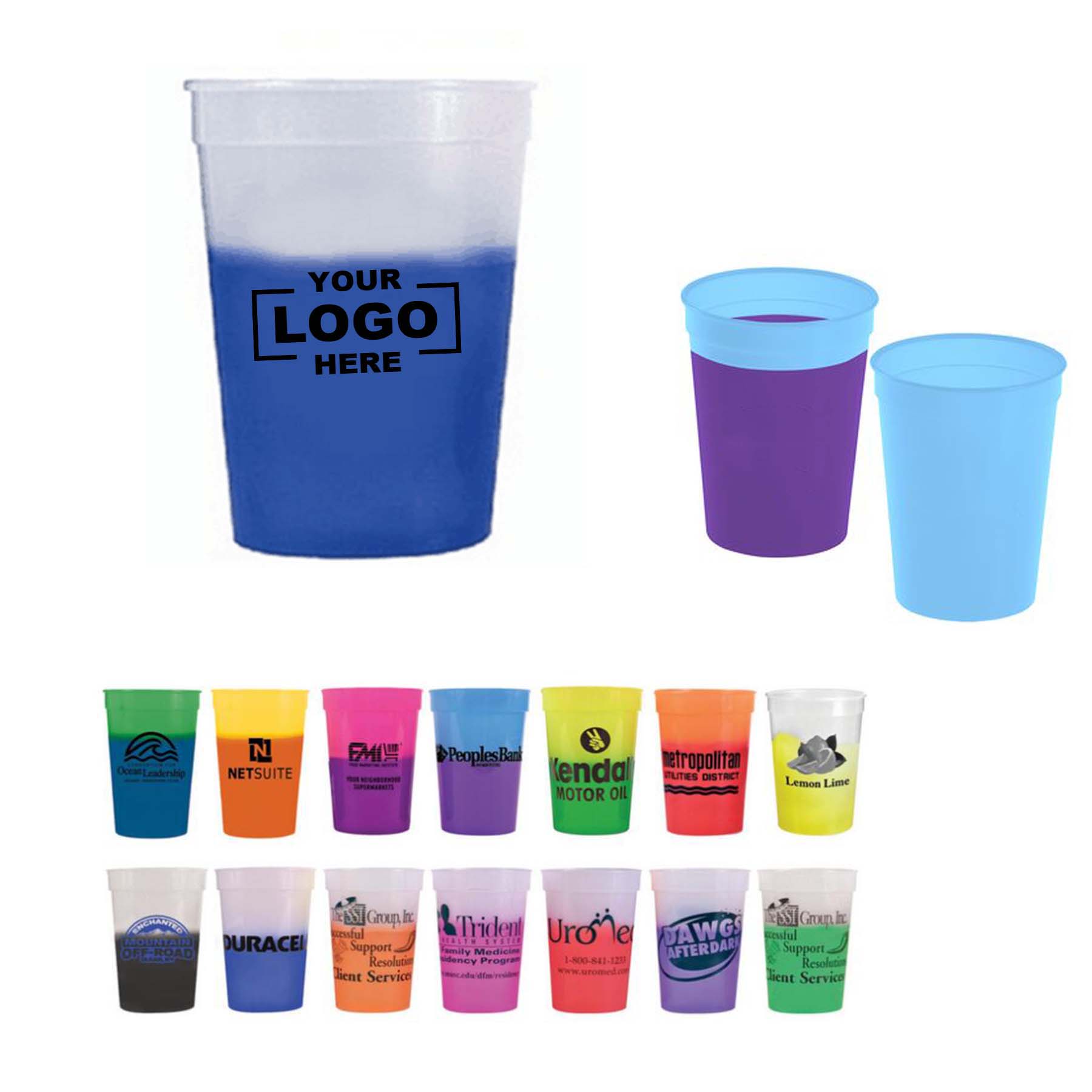 12oz Color Changing Plastic Cup 2