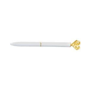 Hollow Heart Shaped Metal Pen 9