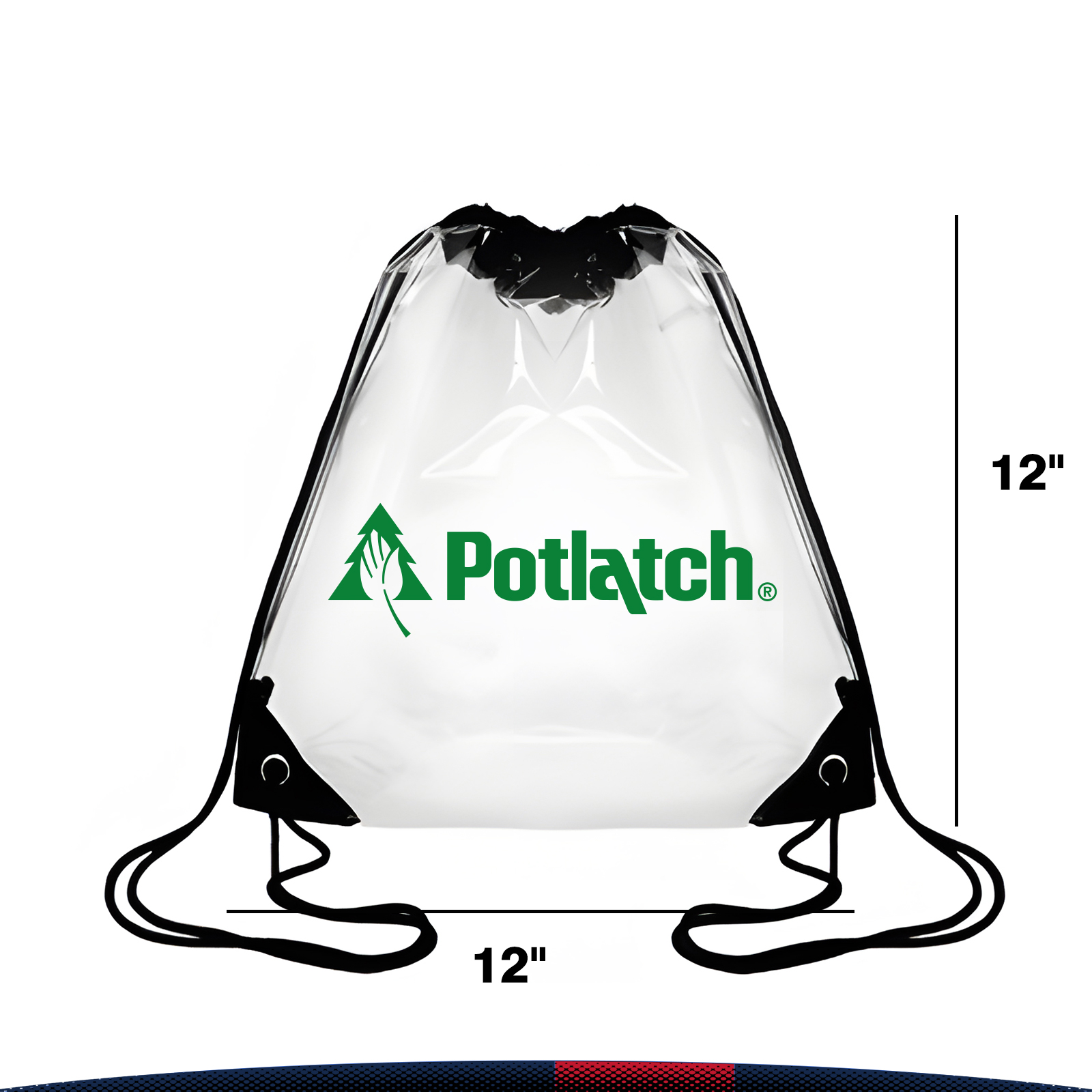 Quisr Clear Drawstring Backpack 2
