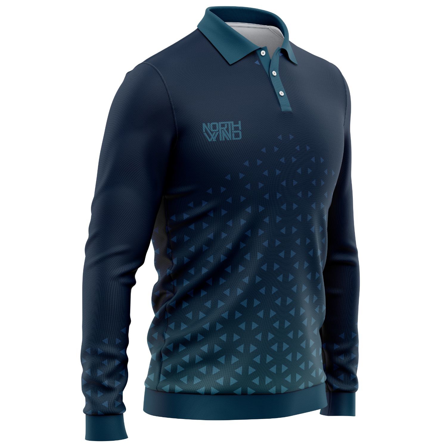 Unisex 160 GSM delicate Brushed Milk Silk Sublimation Long Sleeve Polo shirt 4