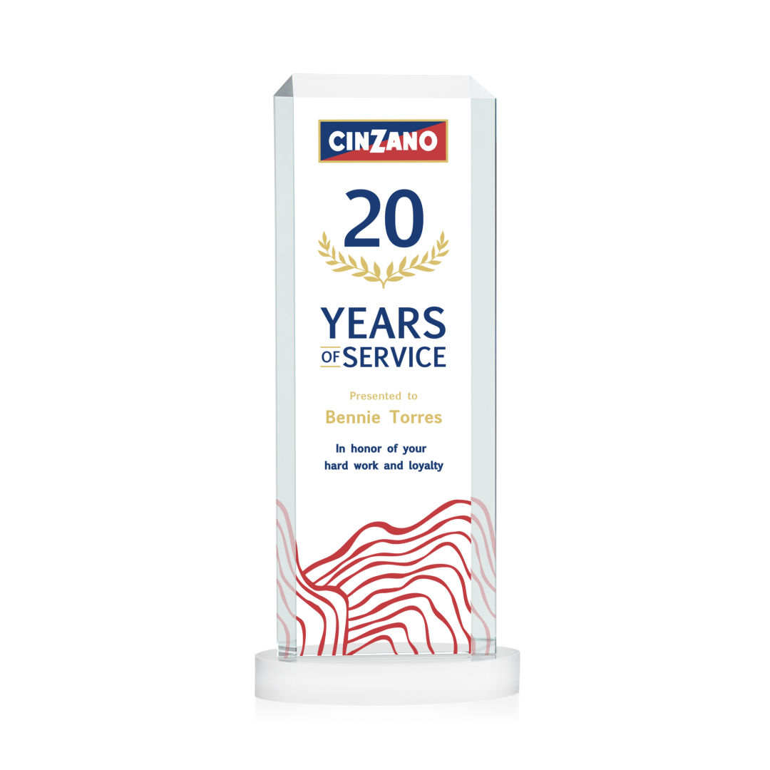 Dalton VividPrint™ Award on Alberton Base - White 6