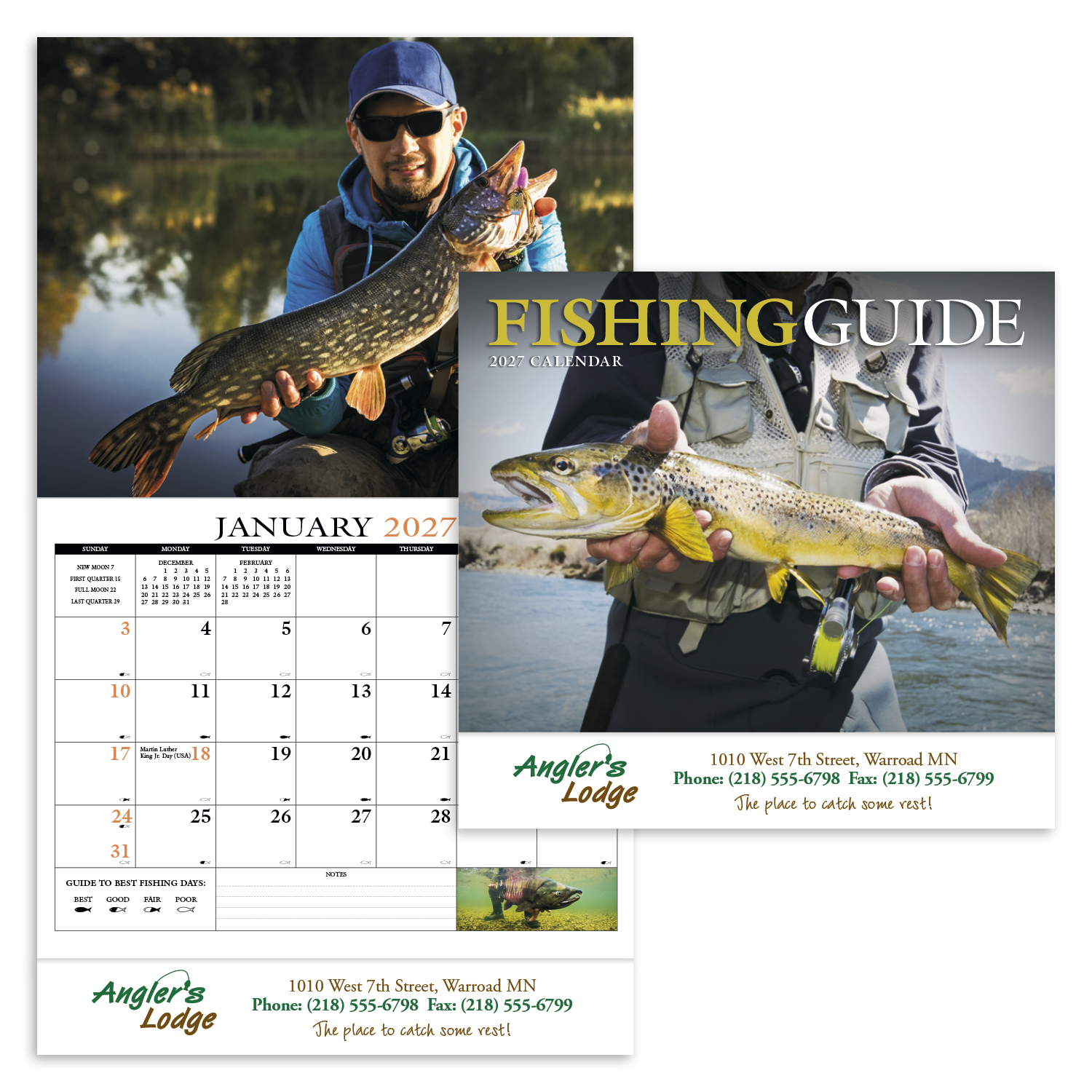 HotLine® Products Fishing Guide Appointment Calendar - Stapled 44