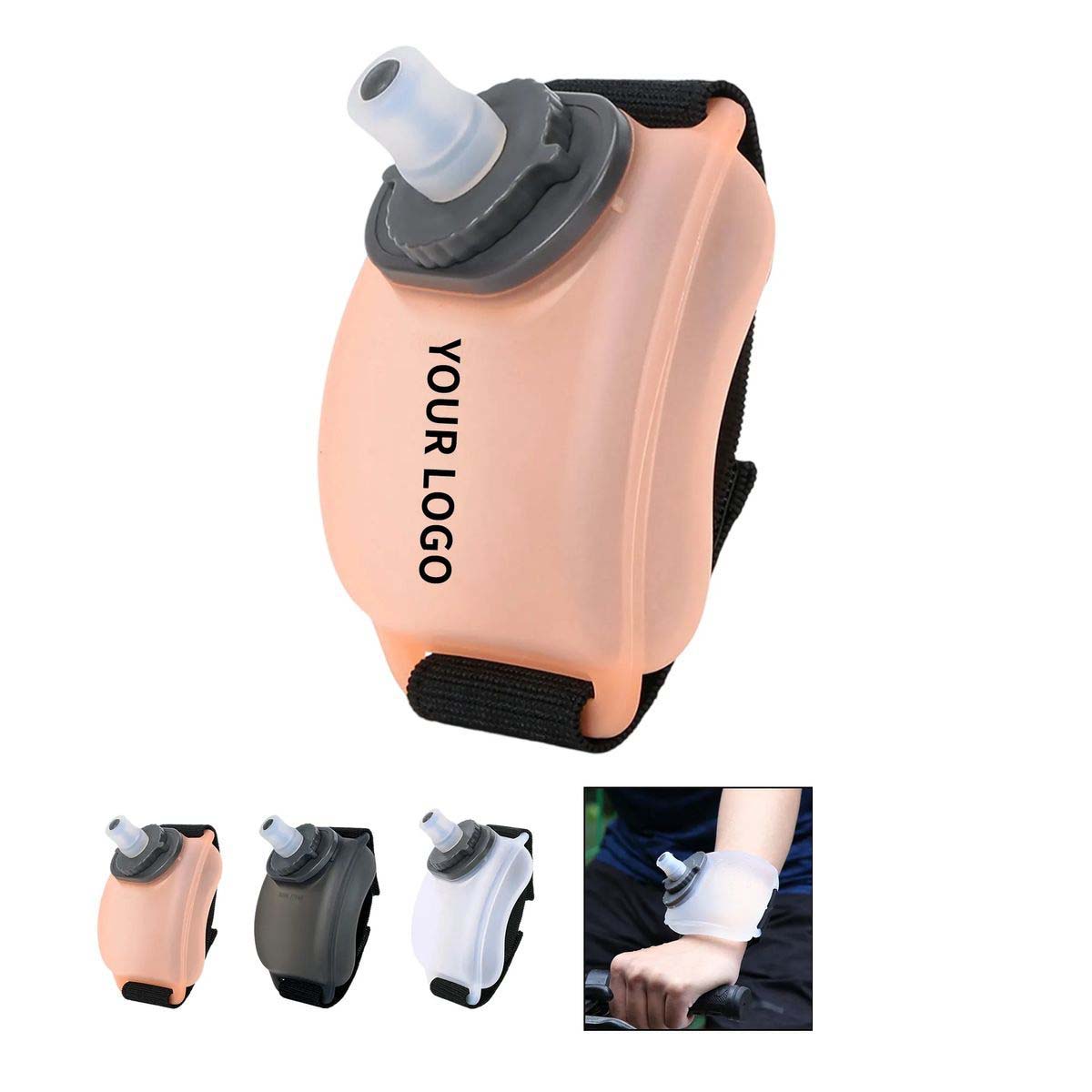 Leak Proof Wrist Water Bottle with Soft Squeeze Body 2